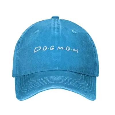 Unise Truck Baseball Cap,Dog Mom,Adjustable Cowboy Cap Denim Hat for Women and Men