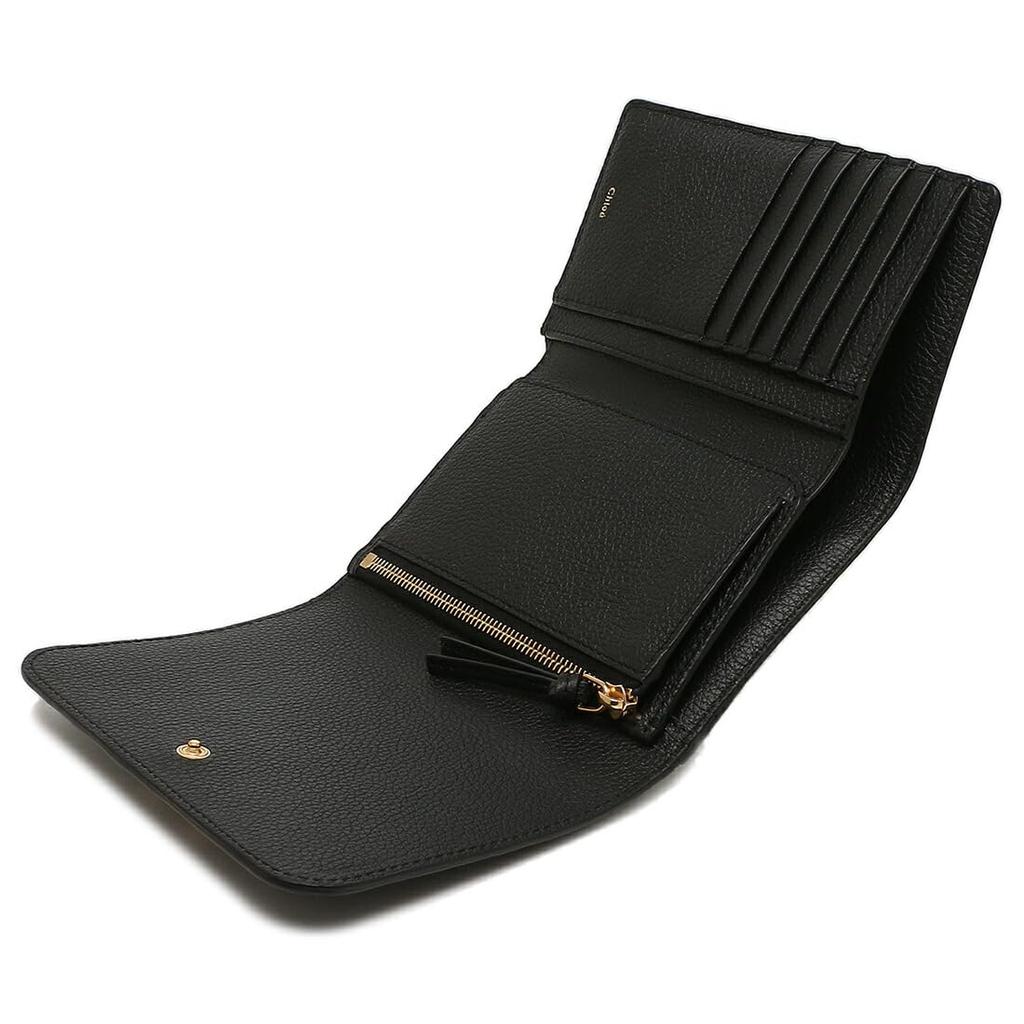 Dreifach faltbare Geldbörse Mercy Compact Wallet Logo Schwarz CHC23AP097I31 001 [Chloe] Damen [Artikel]