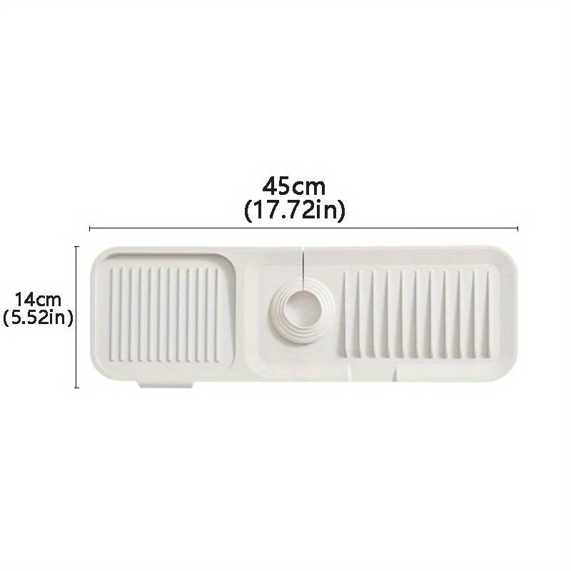 1pc Silicone Drain Mat, Silicone Sink Splash Guard, Tap Mat, Sink Gadgets, Splash Guard Behind Tap, Kitchen, Bathroom, Sink Sponge Holder