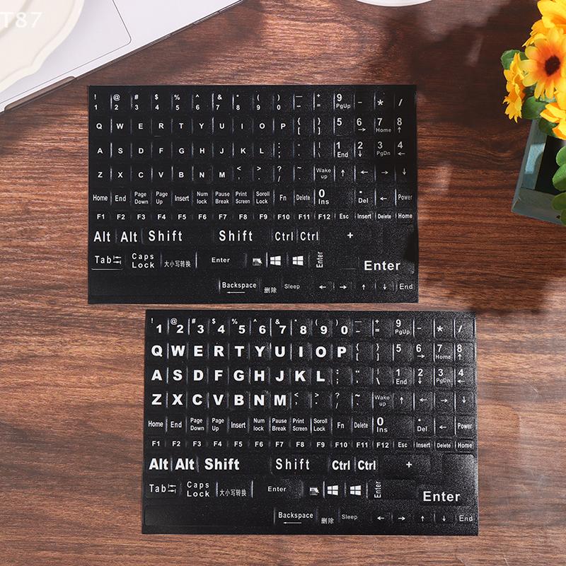 For Laptop Desktop PC English 120 Keys Matte Keyboard Stickers Frosted PVC Language Keyboard Sticker