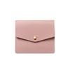 Solid Color Thin Envelope Card Bag Wallet Snap Button Coin Purse Retro Mini Wallet  Women