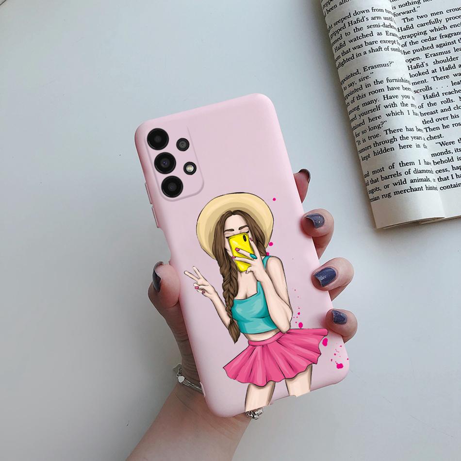 For Cover Samsung Galaxy A13 A33 A53 A73 5G Beautiful Girl Soft Silicone Case For Samsung A13 4G A 13 A135F GalaxyA13 Funda Case