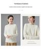 Soft, Skin-Friendly Cashmere Sweater – Stylish Saddle Shoulder, Round Neck, Loose Fit, Slimming Design for Autumn/Winter 2026 Women’s Collection