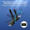 1300Mbps Dual Band WiFi Adapter USB 3.0 Drahtlose Netzwerk Karte 2,4G/5GHz Mini WiFi Dongle Empfänger Sender für PC /Laptop/Desktop
