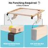 Breathable Cat Bed with Wooden Frame Space-Saving Durable Window Sill Hammock Warm and Comfortable Pet Products Supplies
