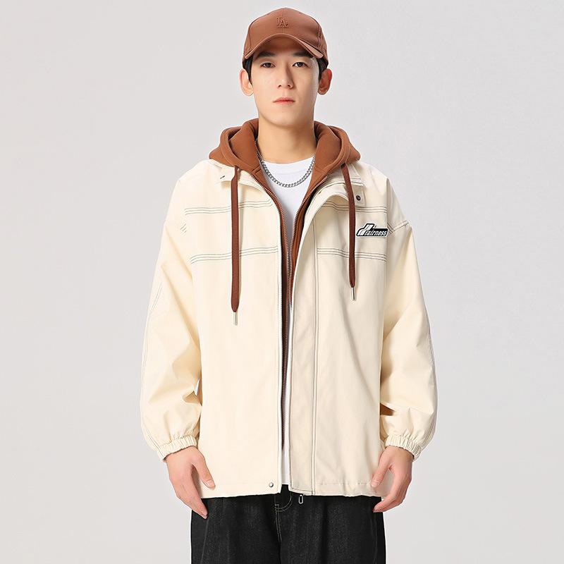 Поддельная двухкомпонентная куртка с капюшоном для мужчин — фото 3