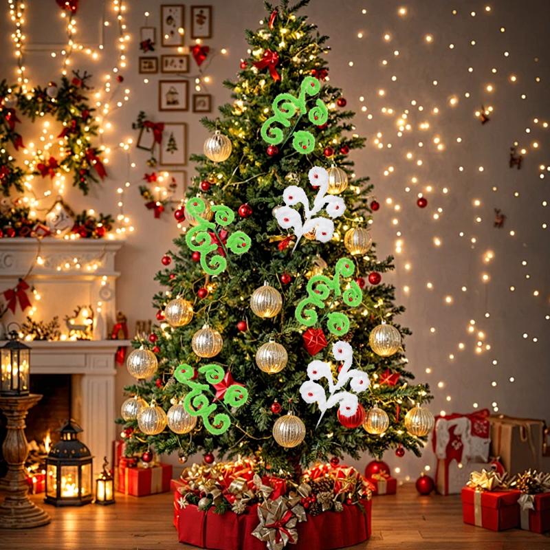 Christmas Venue Decoration Prop Exquisite Plush Design Christmas Atmosphere Christmas Tree Decorations Christmas Gift 43cm