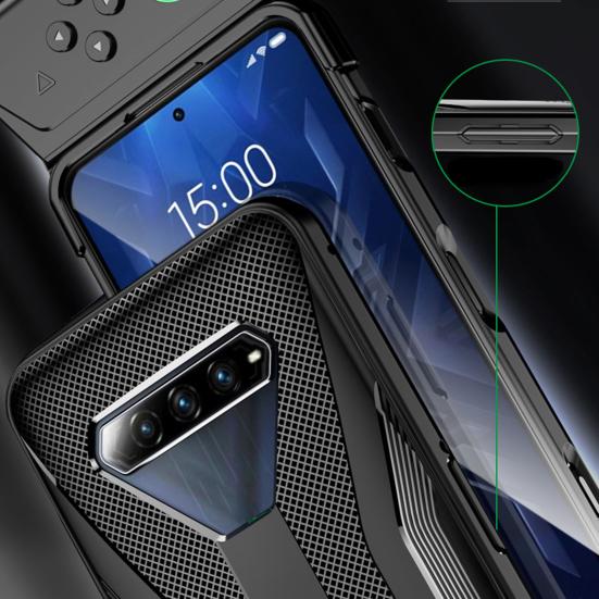 Ultra-thin Silicone Heat Dissipation Shockproof Mobile Phone Protective Case Cover for Xiaomi Black-Shark 4/4PRO