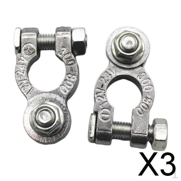 

3x2шт Клеммы аккумулятора для отдыха Разъемы Зажимы Автомобиль Фургон Караван Автодом