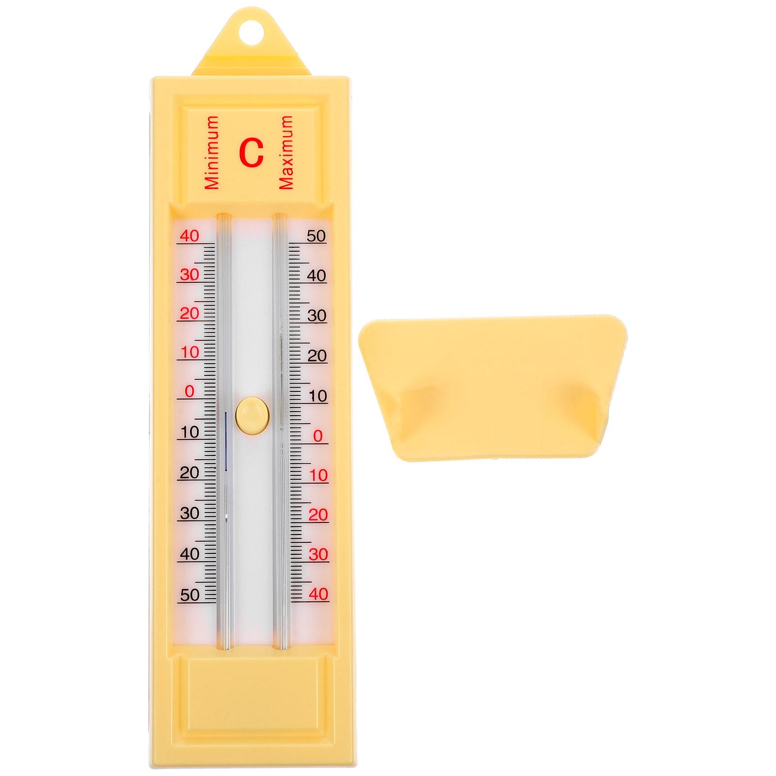 Max Thermometer Minimum Temperature Gauge Household Thermometers Celsius Fahrenheit Environmental Plastic Abs Material бежевый