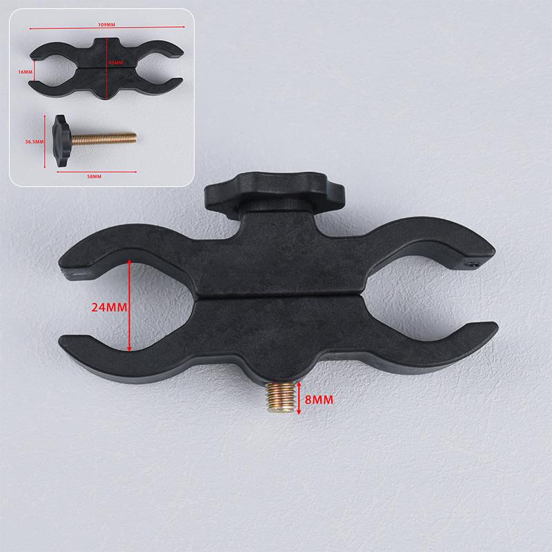 Tactical Flashlight Mount Bracket Adjustable 25-30mm Dia Clip for Patrol Hunting Camping Outdoor Adventure