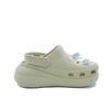 Crocs Crush Clog Cheese Butterfly Beach Leisure Travel Niche Cute EVA Hole Shoes Unisex White