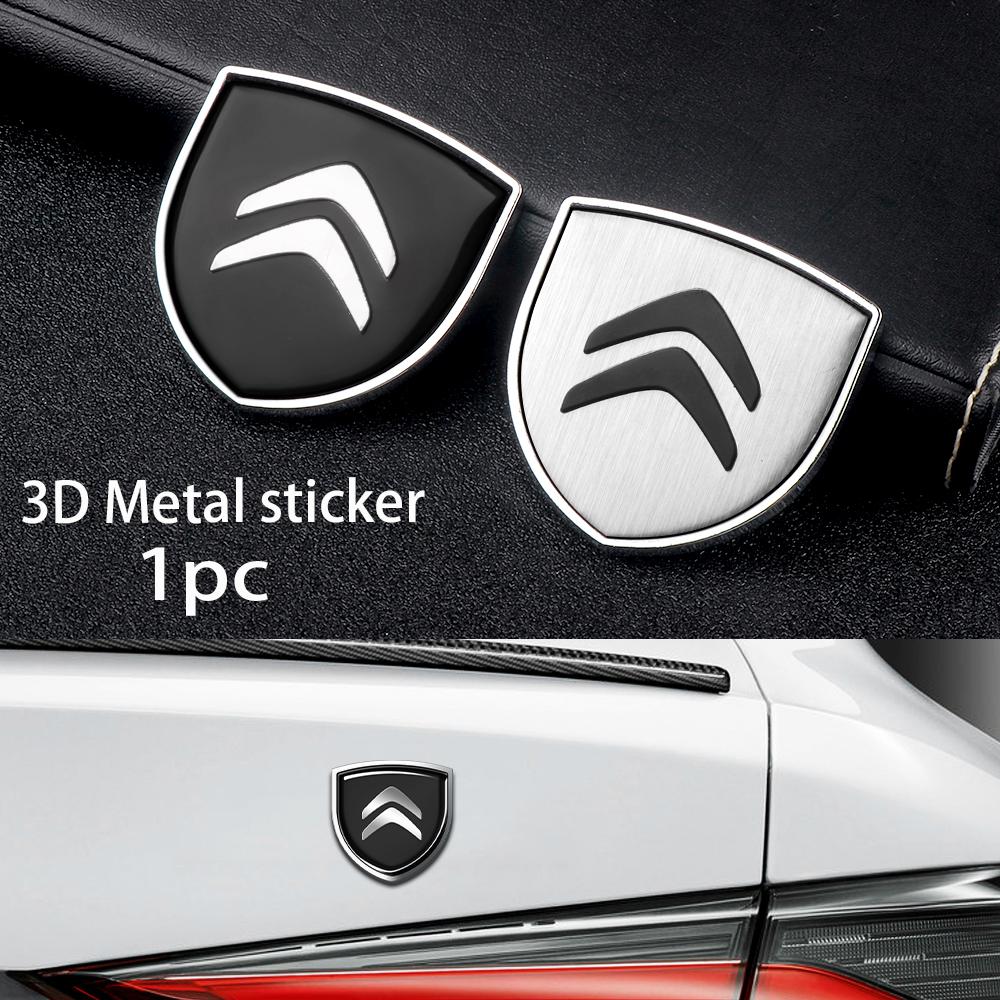 3D Metal Chrome Car Body Decoration Badge Emblem (1PCS): Custom Sticker for Citroen C1/C3/C4 Grand Picasso/C4L/C5/C6/VTS Styling