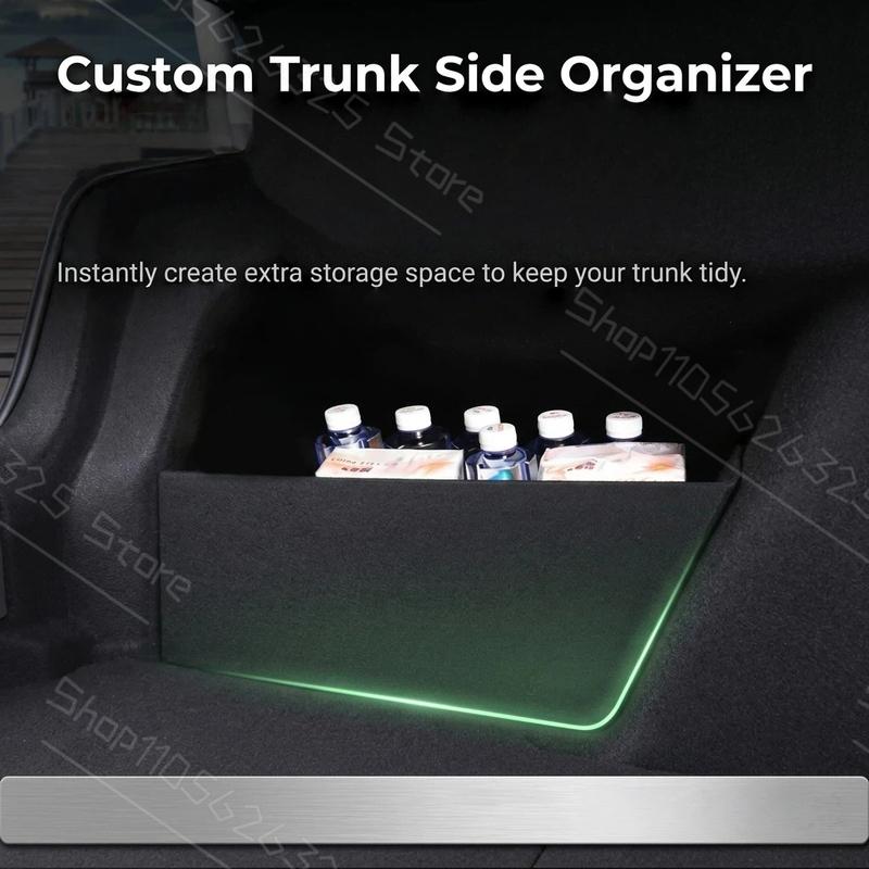 Trunk Organizer For VW Volkswagen Jetta Sagitar A7 ~2025  Boot Storage Partition Box Multifunction Auto Interior Accessories