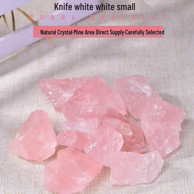 Natural Rose Quartz Aroma Diffuser Stone: Raw Pink Mineral Specimen & Tumbled Hibiscus Quartz.