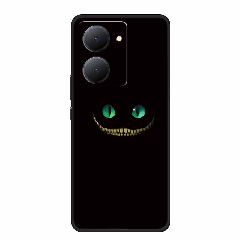 For VIVO Y36 Y78m Y27 5G Case Animals Soft Silicone Back Cover Phone Cases for VIVO Y27 5G VIVOY36 5G 6.64" Cool Wolf Cat Fundas