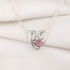 Bijuterii cu turmalină roz, pandantiv din argint 925 masiv cu piatră prețioasă, bijuterii lucrate manual, pentru Ziua Memorială