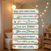 Wooden Hanging Motivational Wall Art Decoration Sign Inspirational Wall Art Decors Inspiring Positive Quotes Wall Decors