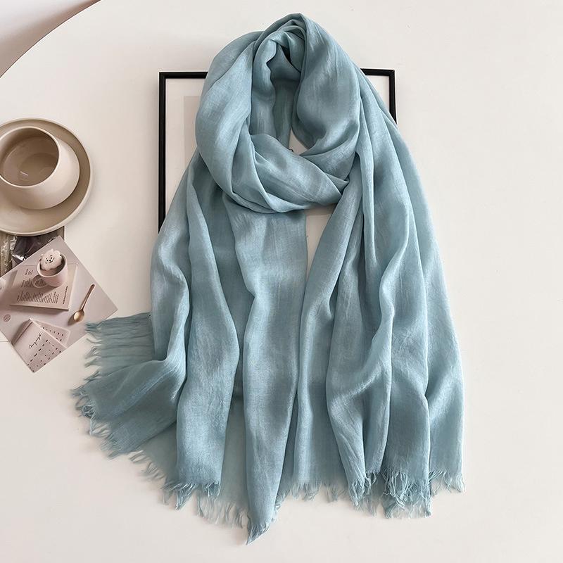 New Ramadan Big Size Women High Quality Muslim Hijabs Plain Solid Color Scarf Shawls Lady Wraps Headwear Pashmina