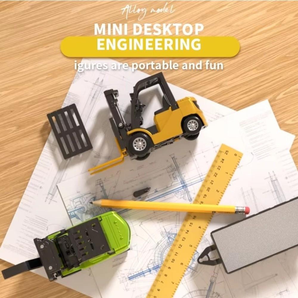 2.4G Hz Remote Control Forklift 1:64 Scale Engineering Truck RC Excavator Festival Gifts