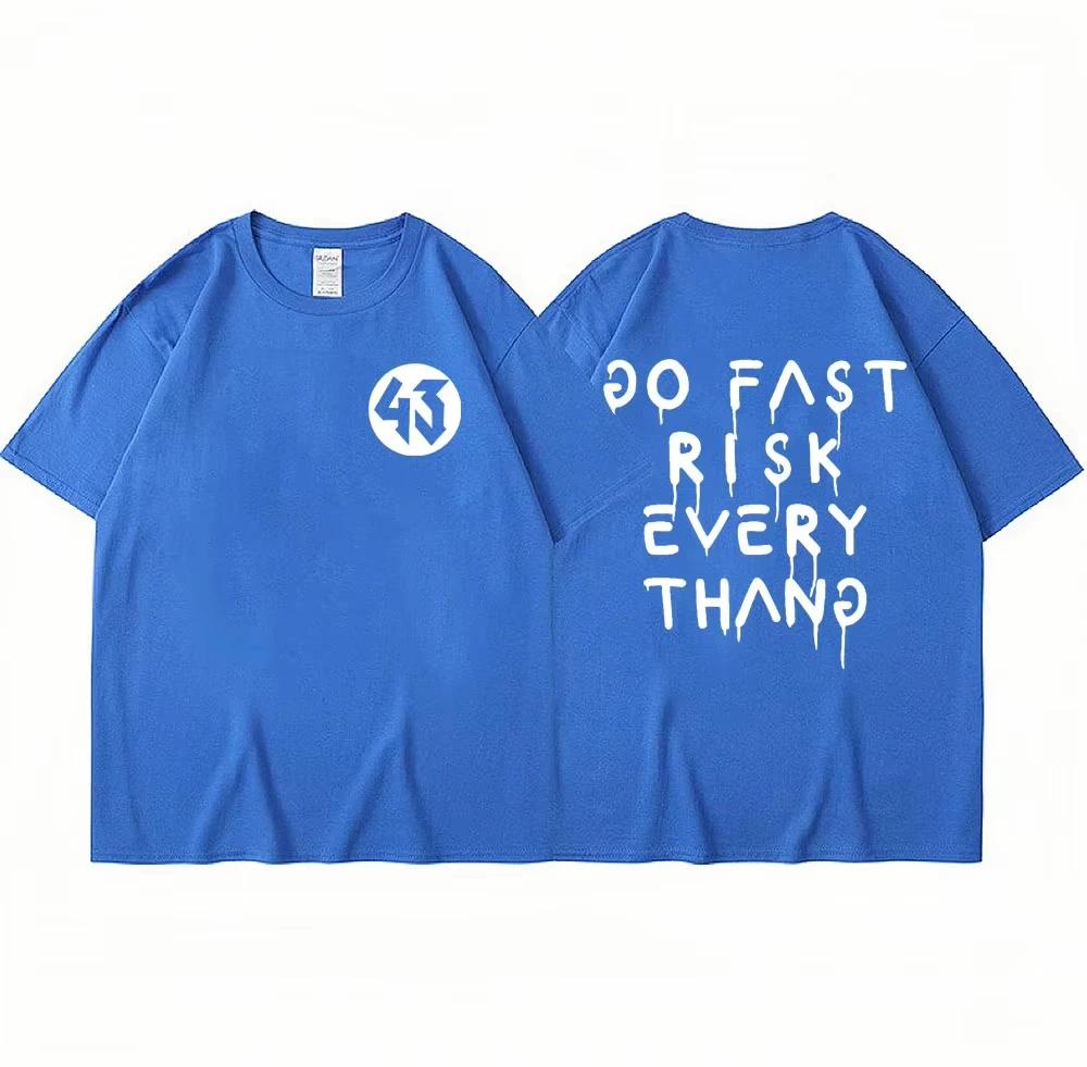 2025 Koszulka męska z nadrukiem liter Ken Block Moda letnia Koszulka w tym samym stylu Ken Block 43 Męska Damska Luźna z krótkim rękawem Oversize