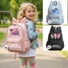 KPop Dämonenjäger Rucksack für Mädchen Jungen Kinder Rucksack Freizeit Schultaschen Reise Hasenohren Rucksäcke Mochila Geschenktüten
