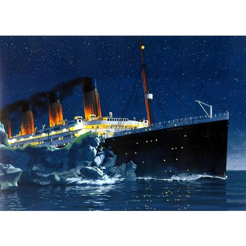 Das Boot in Titanic Schiff Schiffswrack Klassischer Film Leinwandmalerei Poster und Druck Wandkunst Bild für Wohnzimmer Heimdekor