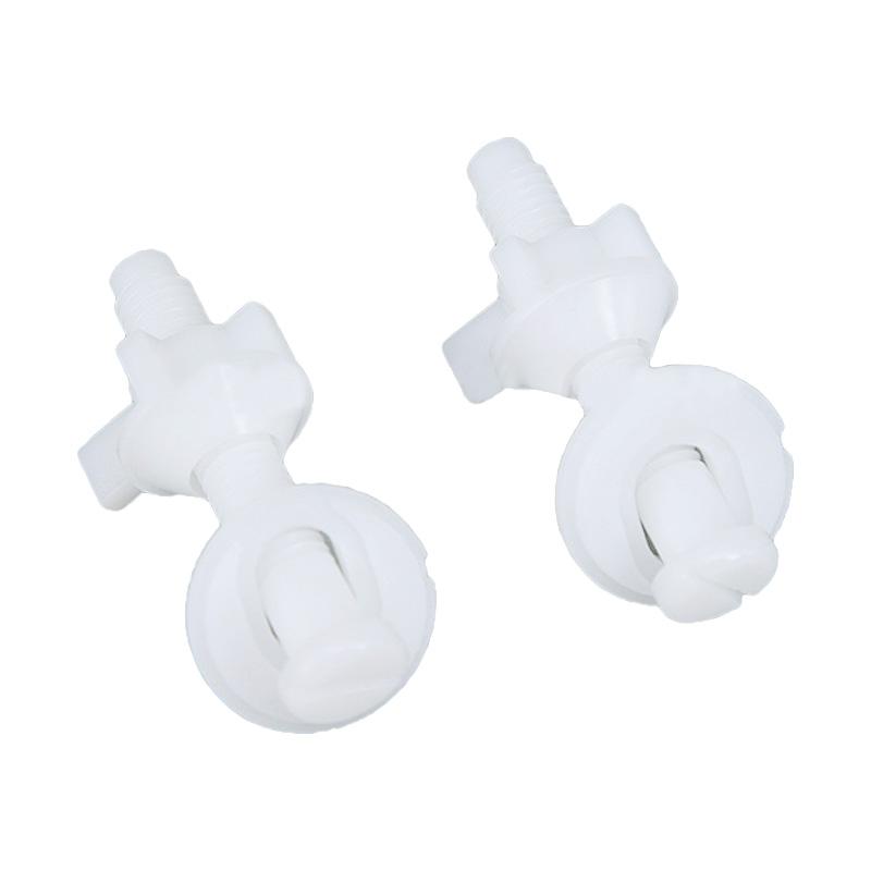 Convenient Toilet Bolt Replacement Reliable Toilet Hinge Screws Long Lasting Essential Toilet Hardware Kits Plastic