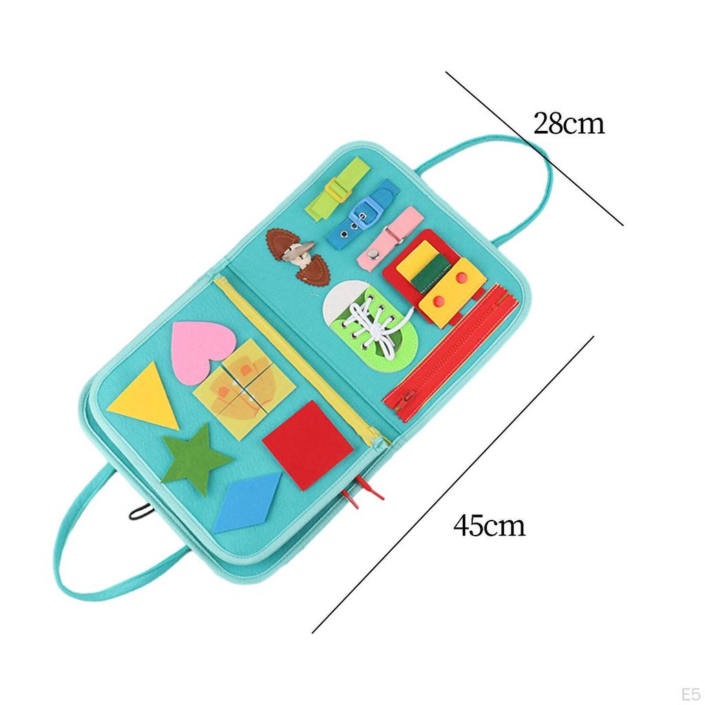 Activity Board Busy Montessori Toy Learn to Dress Life Skills Kids for