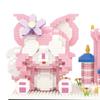 Pen Holder Building Set Cartoon Style Tight Contact Plastic Bright Colors Block Building Toy for Kid