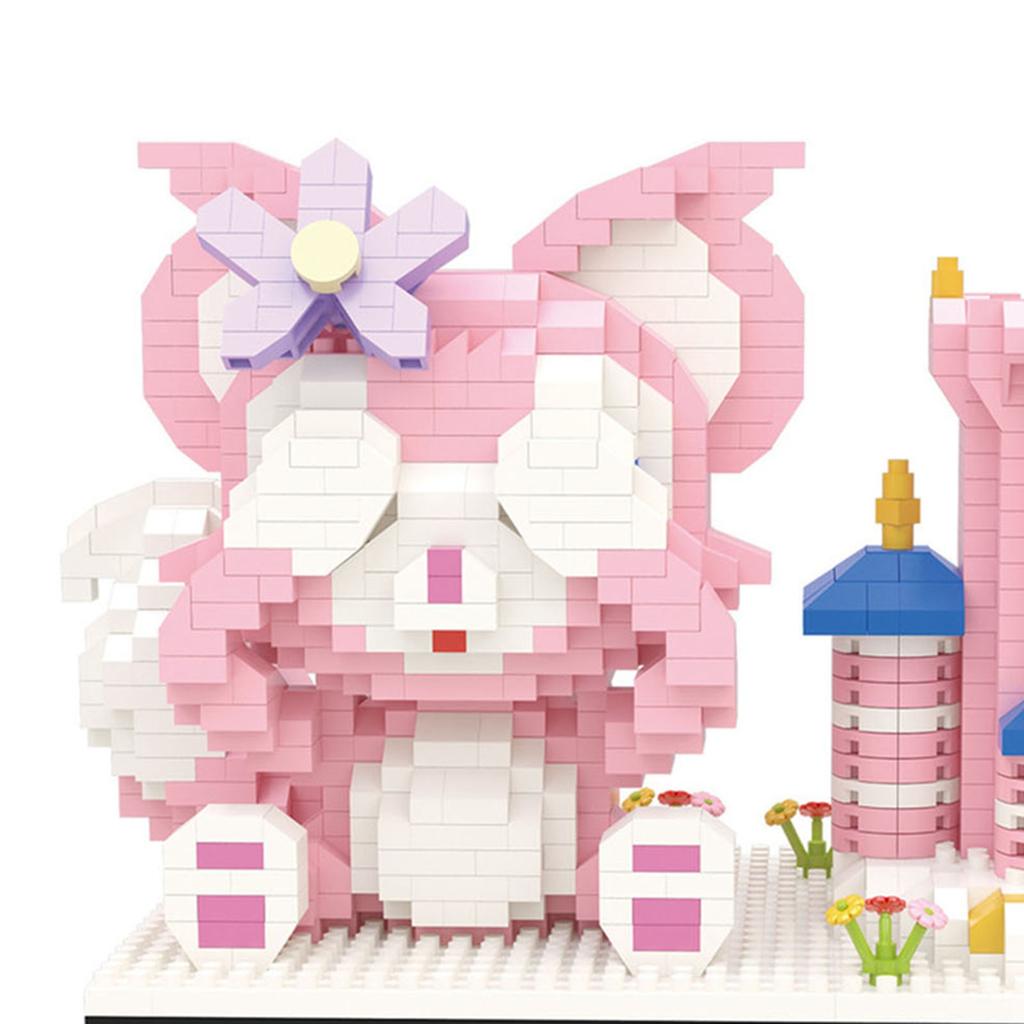 Pen Holder Building Set Cartoon Style Tight Contact Plastic Bright Colors Block Building Toy for Kid