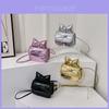 Stylish Korean Version Unisex Children's Single Shoulder Bag With Bow Design In Solid Colors