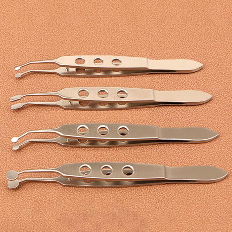 1 Stück Ophthalmische Pinzette Klemme Metall Augenliddrüsen Massage Meibom-Klappe Augenlid-Pinzette Clip Augenapparat Medizinisches Chirurgie-Werkzeug