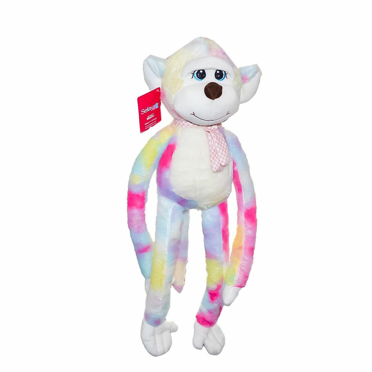 

10480 6874 Monkey Ebruli Salaş 55 cm - Selay Toys