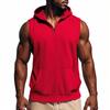 Men's Summer Hooded Sleeveless Vest Zip Up Workout Tank Top Lightweight Breathable Hoodie Jacket Fitness Bodybuilding Training Gym Sports Daily Wear