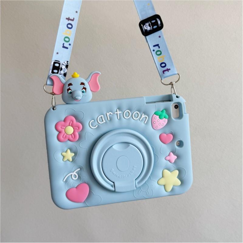 Cute Cartoons 3D Tablet Case For ipad 12th/11/10 Air 8 Mini 6/7 Pro 11 and Redmi Pad2 SE Pad 2 Pro 12.1inch Xiaomi Pad 8/7/6/5pro Kids Silicone Cover