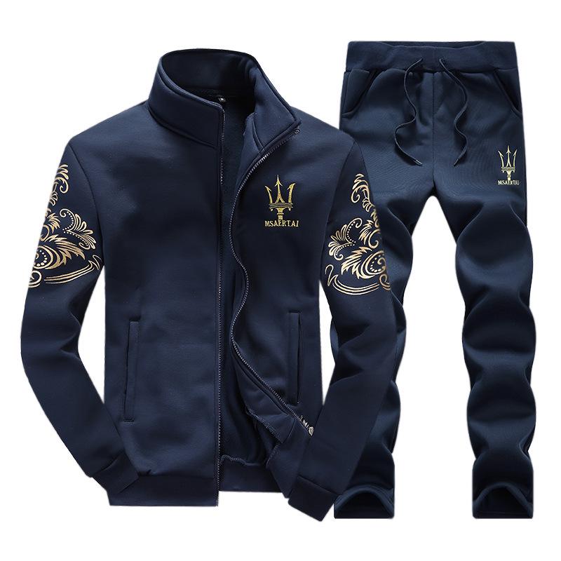 

Мужской повседневный спортивный костюм: Весенне-осенний молодежный корейский стиль свитер куртка тренд 3XL