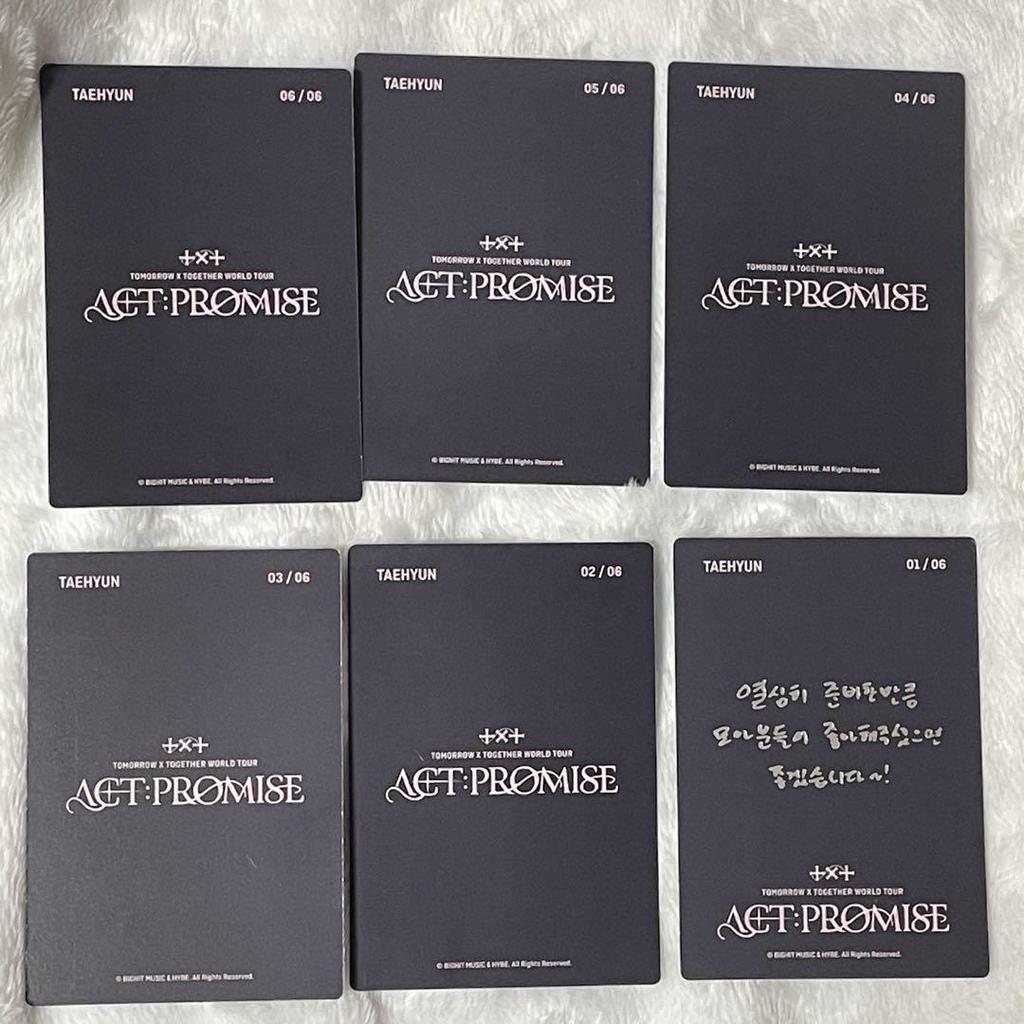 [USED] TXT PROMISE EP2 Incheon Concert Mini Photo Card Taehyung Comp