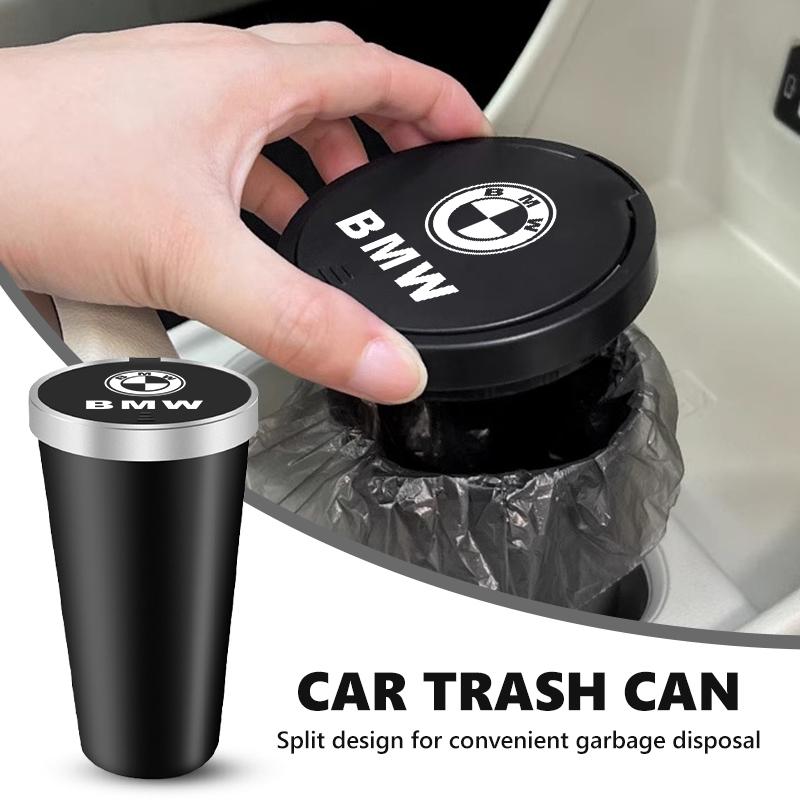 ORCL3 Car Center Console Storage Trash Can Cup Holder Garbage Bin For BMW Performance X1 M3 M6 F01 F02 E34 E36 E60 F10 F20 X6
