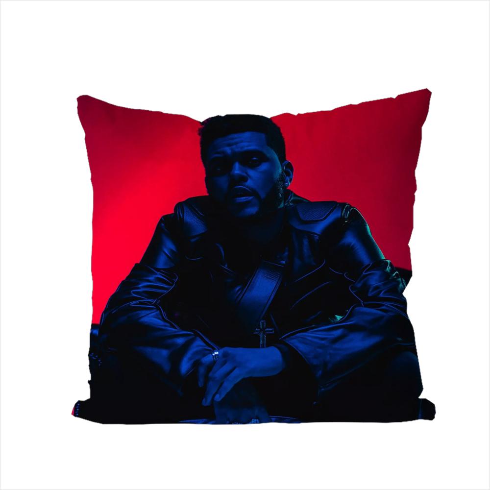 Federa Cuscino Singer The Weeknd Per Auto Divano Decorativa Casa Stampa Double-sided Peluche Quadrato Cuscino Decorativo Copricuscino