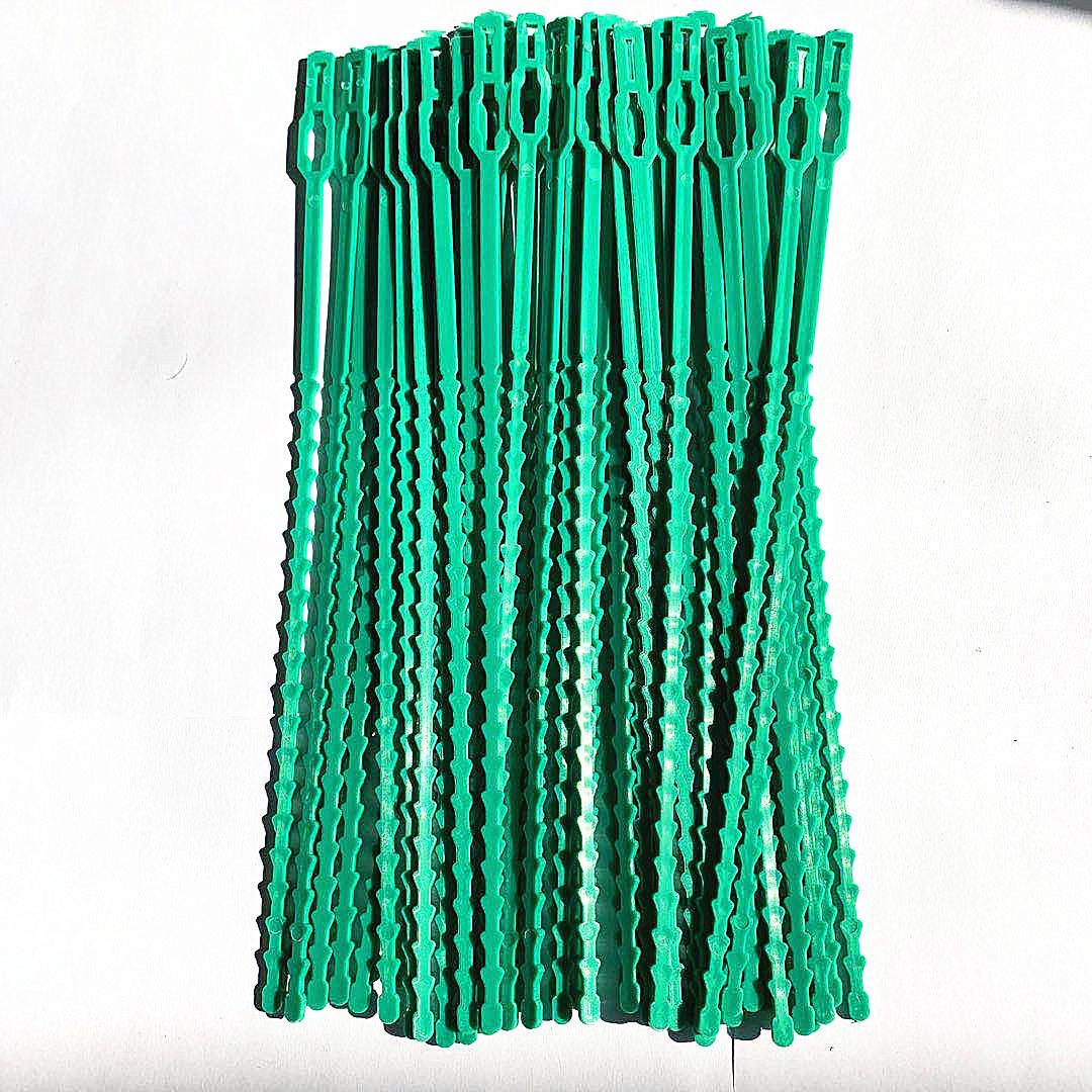 

22CM Green Garden Cable Ties - Reusable Horticulture Binding Wire [High-Quality Imported Material] 10 pcs зелёный