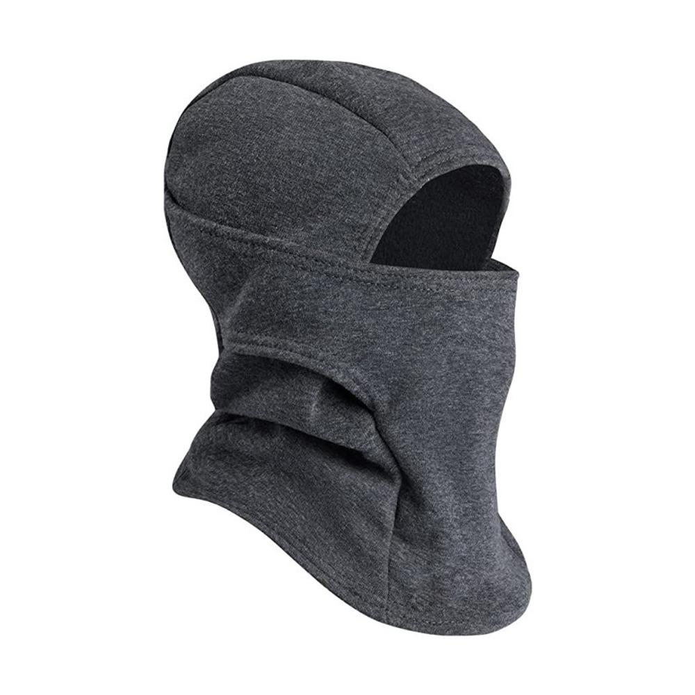 

Флисовая лыжная балаклава шапка ветрозащитная маска для лица теплая велосипедная защита головы для улицы темно серый