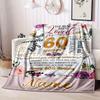 60 Birthday Style Customize Your Name Blanket Warm Comfortable And Soft Blankets Are Suitable For Home Chairs Office Sofas Sofas Office Camping And