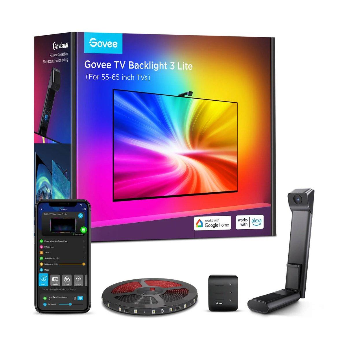 Govee Tv-Hintergrundbeleuchtung 3 Lite Für 55-65-Zoll-Tvs – Smarte Led-Hintergrundbeleuchtung Rgbicw – Perfektes Geschenk - Bild 7