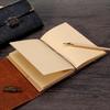 Embossed Pattern Soft Leather Travel Notebook with Lock and Key Diary Notepad Paper for Business Sketching & Writing