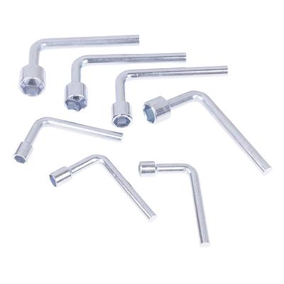 L-formet pipenøkkel albue 7-formet 6 7 8 10 12 13 14 mm unbrakonøkkel sekskantet munn stål håndverktøy tilbehør