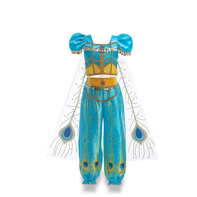 Halloween cosplay jasmine princess dress European and American children's new dress children's dress girls girls dress