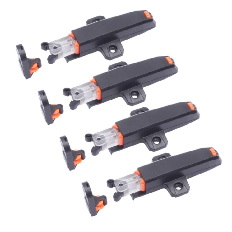 

Multipurpose Magnetic Push to Open Cabinet and Drawer Latches Set of 4 for Elegant and Tidying Household Daily Use чорний