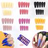 100 Stück künstliche Ballettnägel, lange Flicken, komplett mattierte Nagelbox