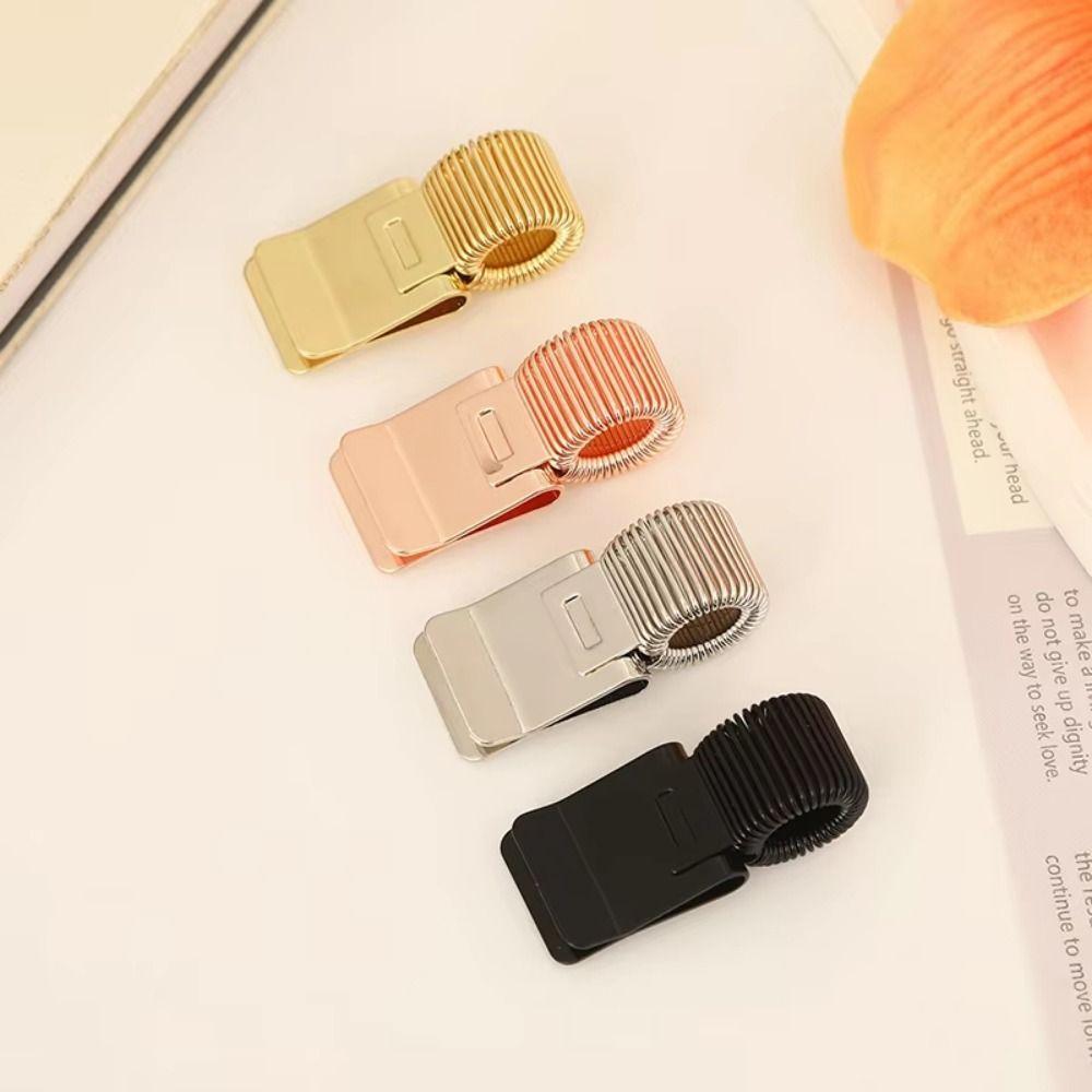 Retro Spring Pen Clip Heavy-Duty Notebook Pen Holder Pen Clip With Spring  Student Use